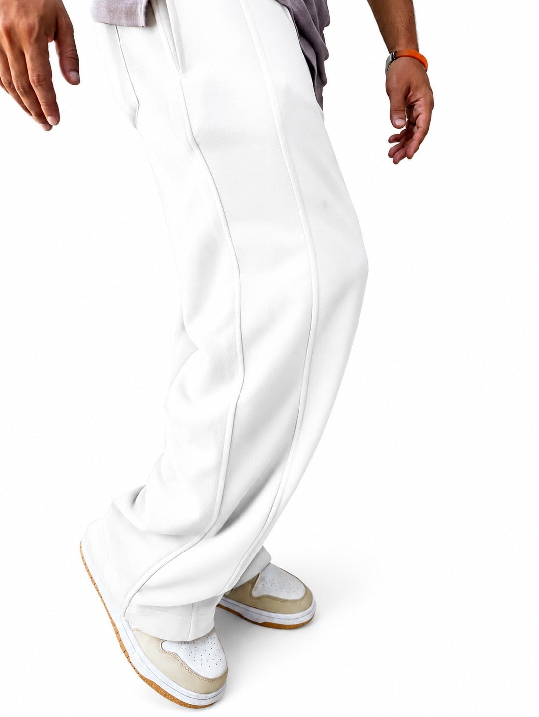 V2 Wide Leg Pants (White)