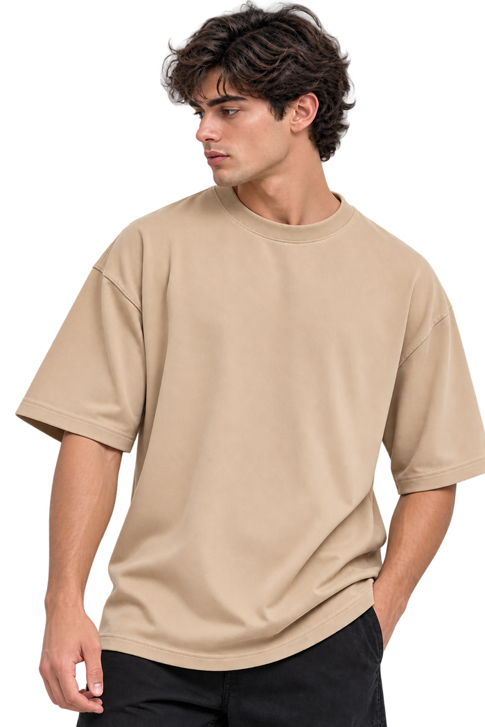 V1 Oversized T-Shirt (Beige)