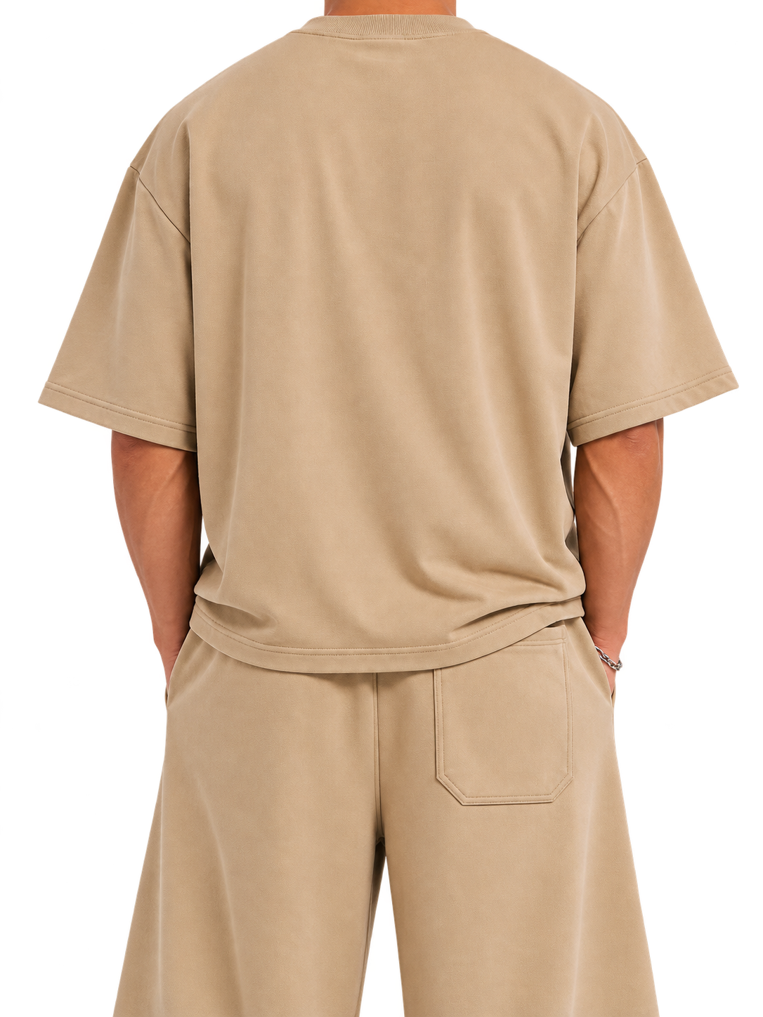 V1 OVERSIZED TEE — BEIGE