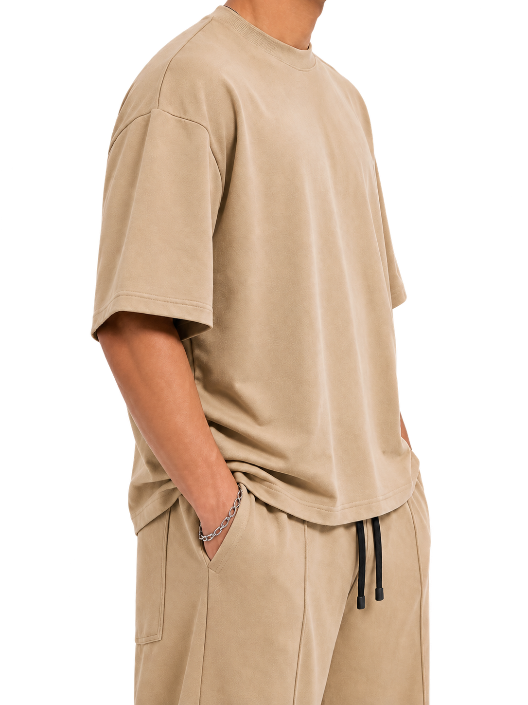 V1 OVERSIZED TEE — BEIGE