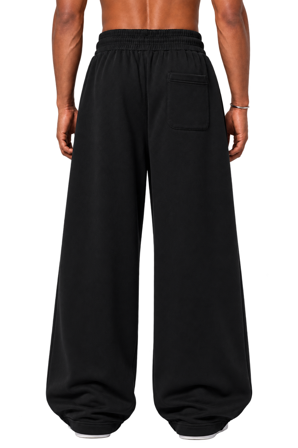 V2 WIDE LEG PANTS — BLACK
