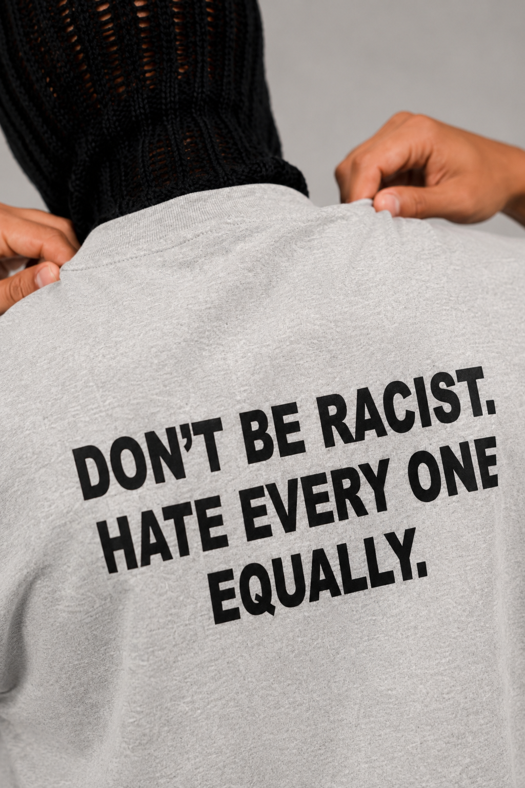 V3 Don't Be Racist T-Shirt (Ash Grey)