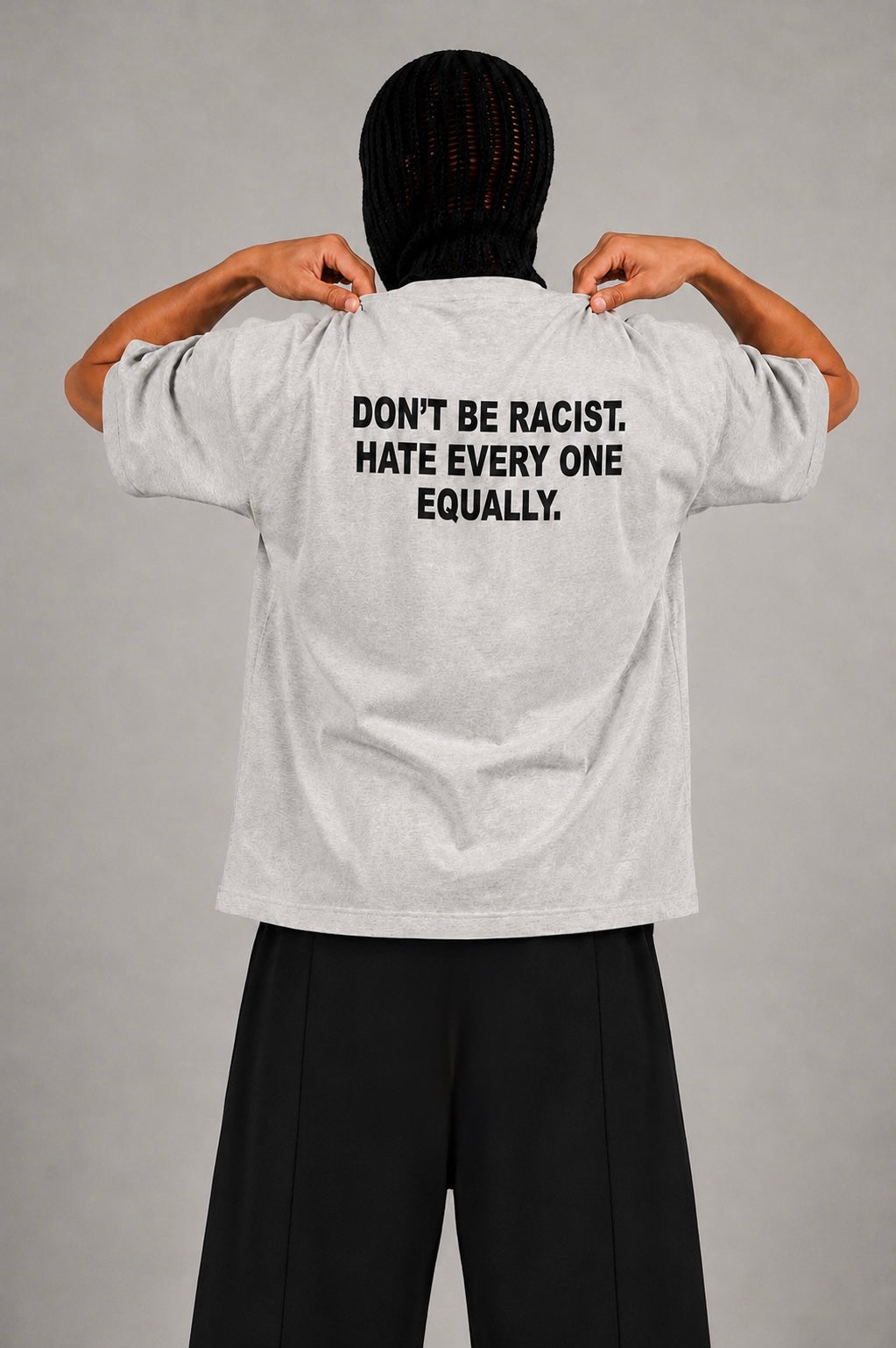 V3 Don't Be Racist T-Shirt (Ash Grey)