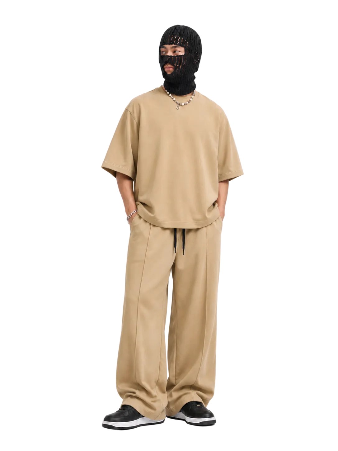 V2 Wide Leg Pants (Beige)