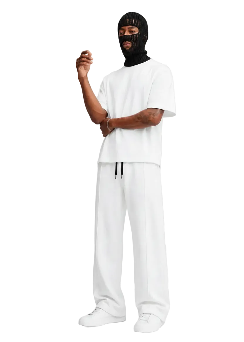 V2 Wide Leg Pants (White)